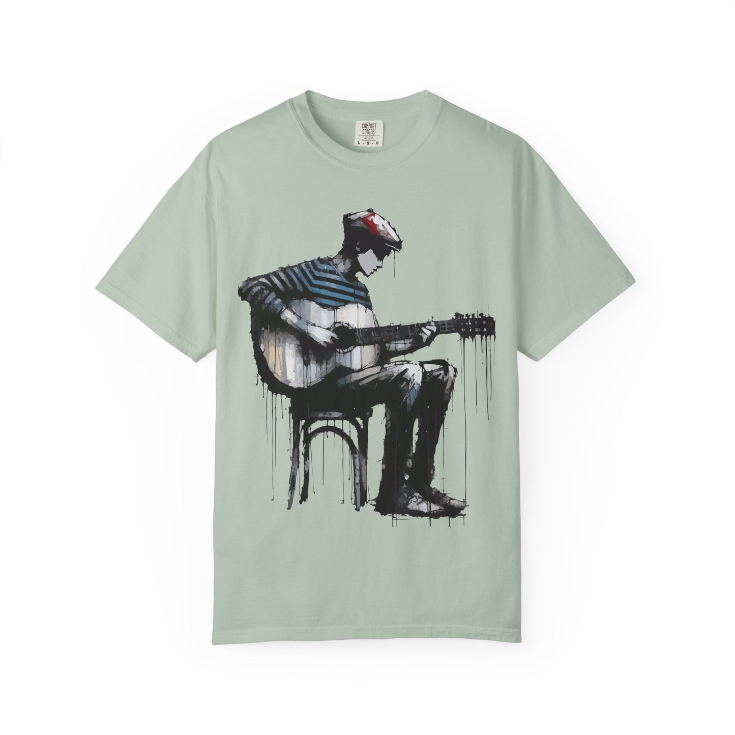 Artistic Guitarist Unisex T-shirt, Music Lover Gift, Bohemian Style Tee, Unisex Gift, Casual Wear