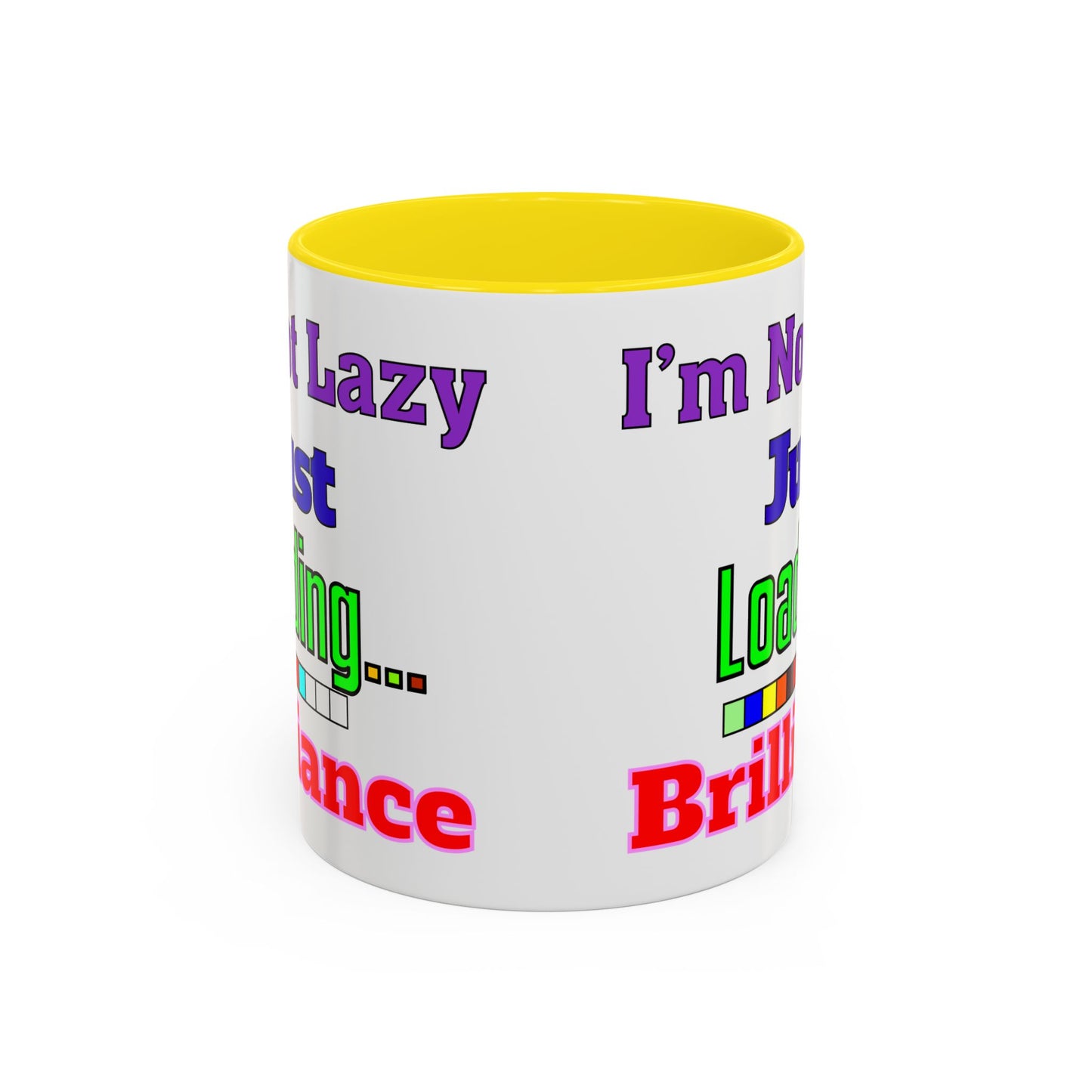 Accent Coffee Mug - I'm Not Lazy, Just Loading... Perfect Gift for Tech Lovers, Office Humor, Programmers, Coffee Lovers, Birthday