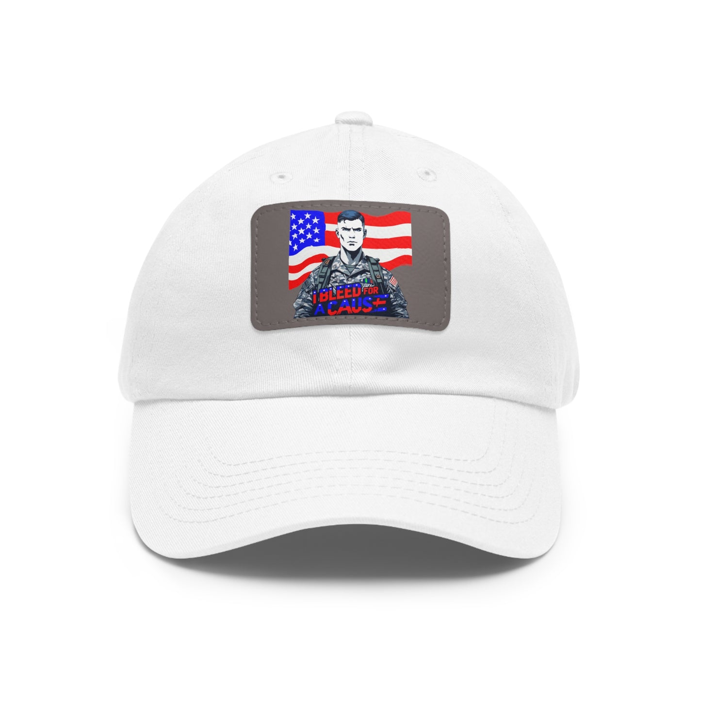Patriotic Dad Hat with Leather Patch | Perfect Gift for Father's Day, Independence Day, Casual Outings, Outdoor Events, Everyday Wear