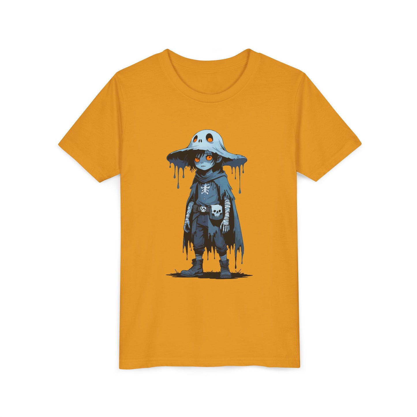 Youth Short Sleeve Graphic Tee, Cool Cartoon T-Shirt for Kids, Unique Gift for Birthdays, Halloween, Playtime, Easygoing Style