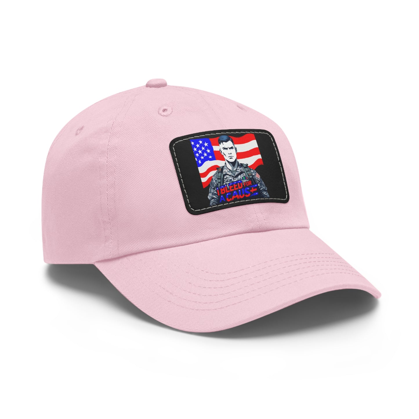 Patriotic Dad Hat with Leather Patch | Perfect Gift for Father's Day, Independence Day, Casual Outings, Outdoor Events, Everyday Wear