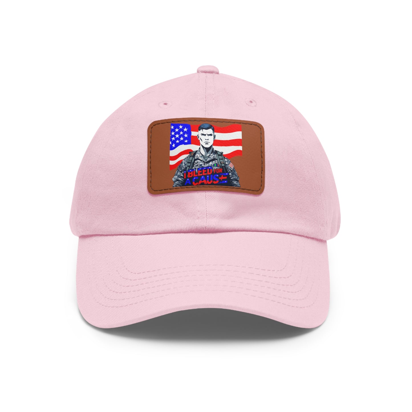 Patriotic Dad Hat with Leather Patch | Perfect Gift for Father's Day, Independence Day, Casual Outings, Outdoor Events, Everyday Wear