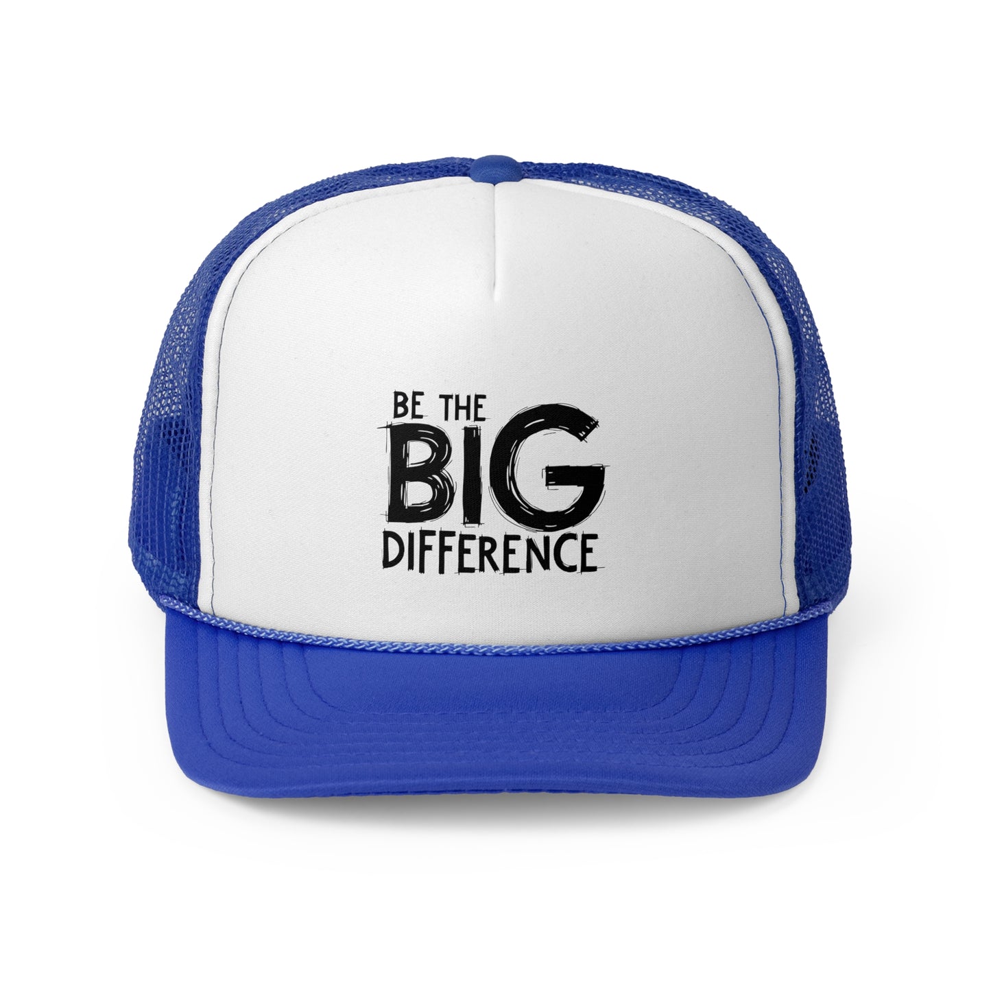 Vibrant Trucker Cap with 'Be the BIG Difference' Design, Ideal Gift for Outdoor Lovers, Great for Summer, Festivals, and Fundraisers