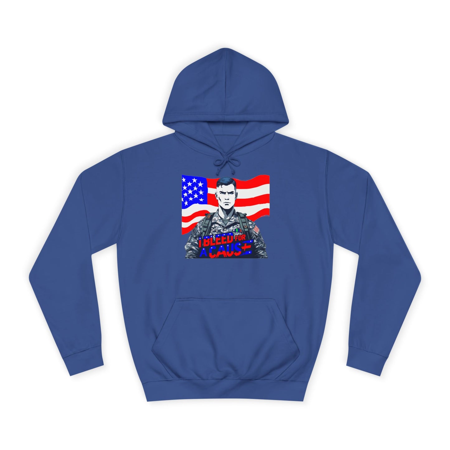Patriotic Graphic Hoodie, Unisex College Hoodie, Casual Pullover, Gift for Students, USA Flag Sweatshirt, Cool College Apparel