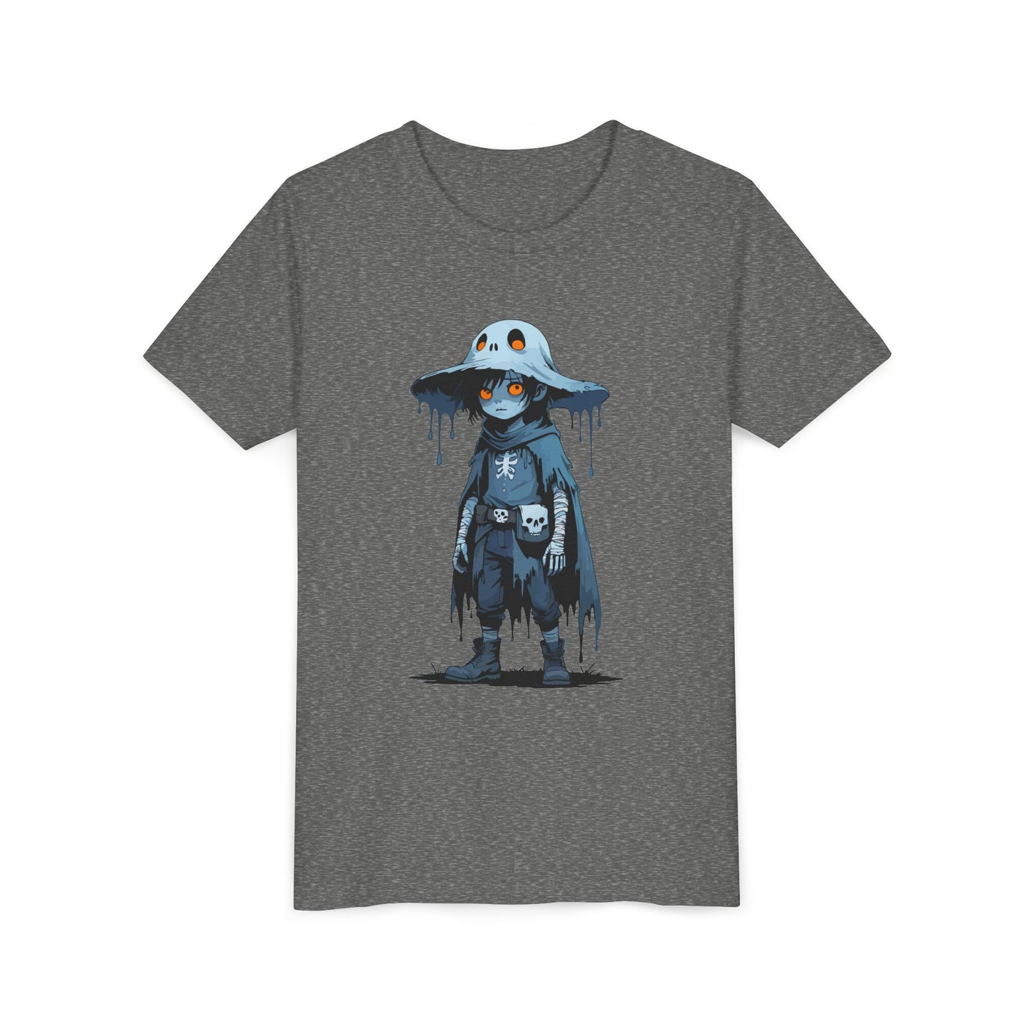 Youth Short Sleeve Graphic Tee, Cool Cartoon T-Shirt for Kids, Unique Gift for Birthdays, Halloween, Playtime, Easygoing Style