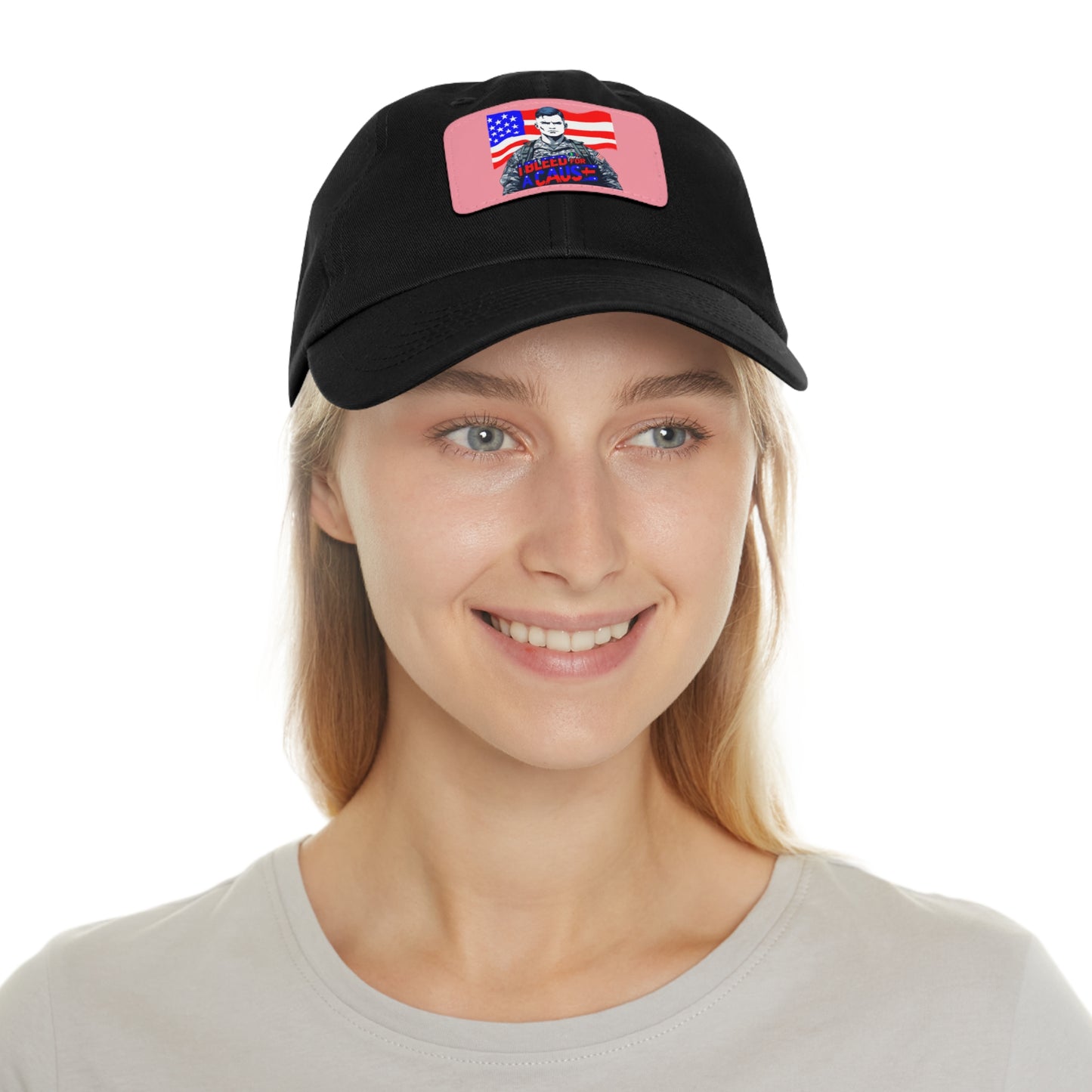 Patriotic Dad Hat with Leather Patch | Perfect Gift for Father's Day, Independence Day, Casual Outings, Outdoor Events, Everyday Wear