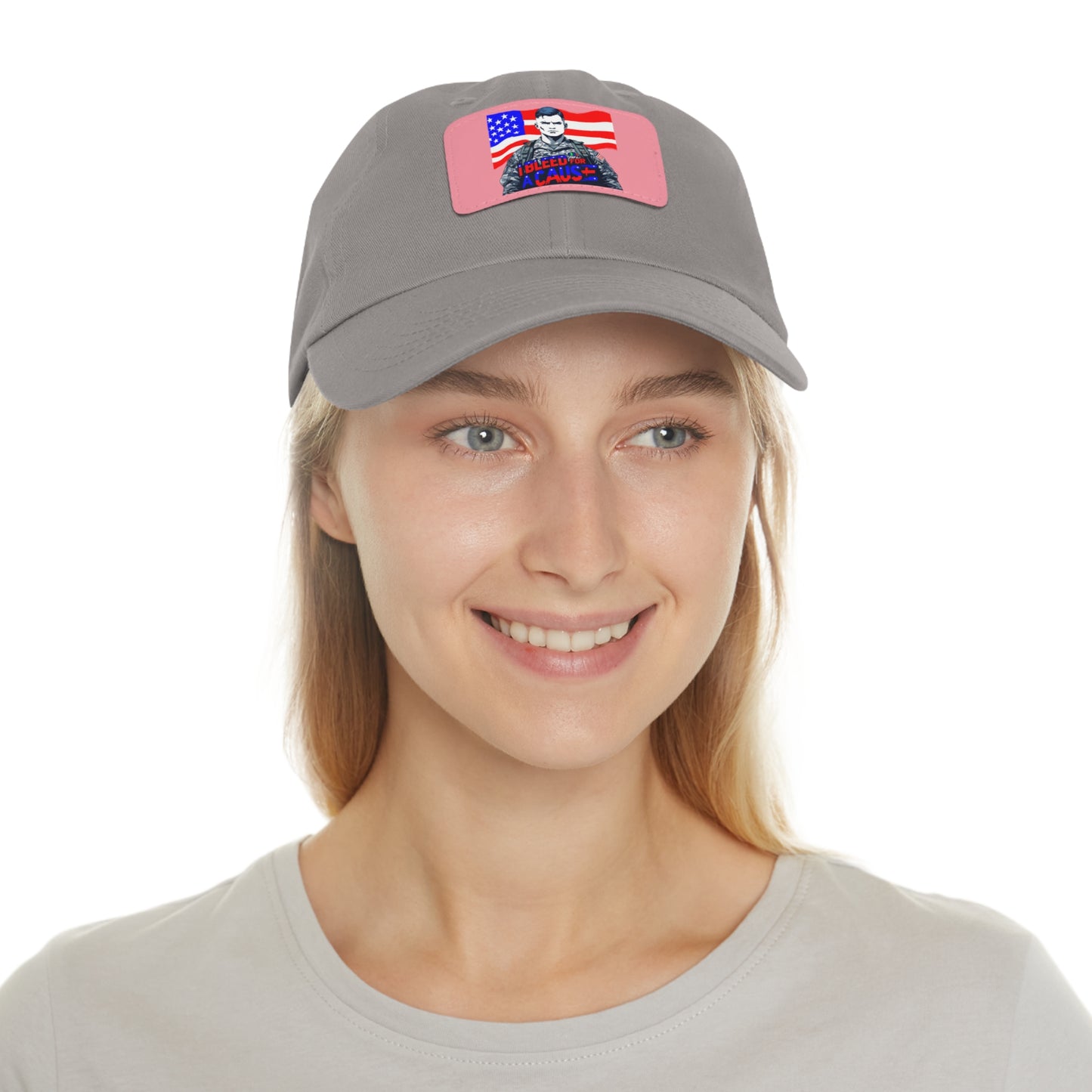 Patriotic Dad Hat with Leather Patch | Perfect Gift for Father's Day, Independence Day, Casual Outings, Outdoor Events, Everyday Wear
