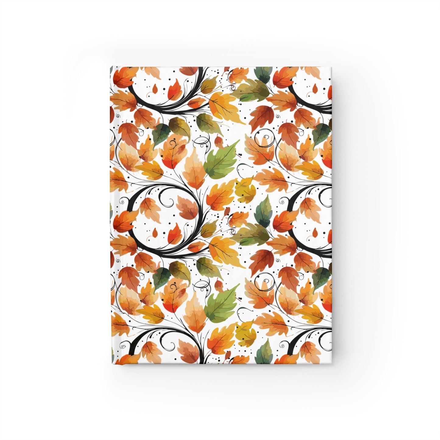 Autumn Leaves Journal, Fall Notebook, Seasonal Gift, Writing Journal, Nature Lover Stationery
