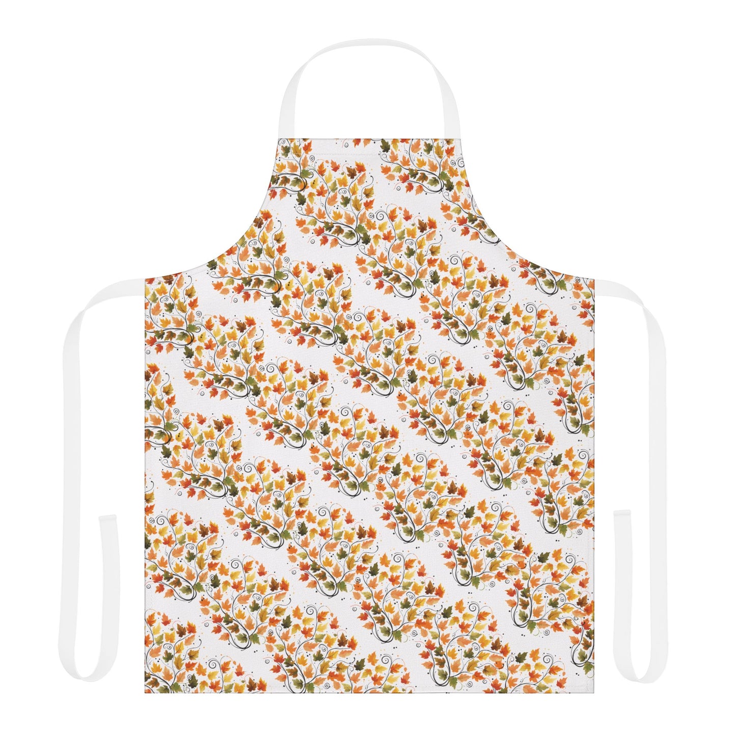 Vibrant Floral Apron with 5-Color Straps, Kitchen Gift, Cooking Apron, Chef Apron, Gardening Gift, Culinary Essentials