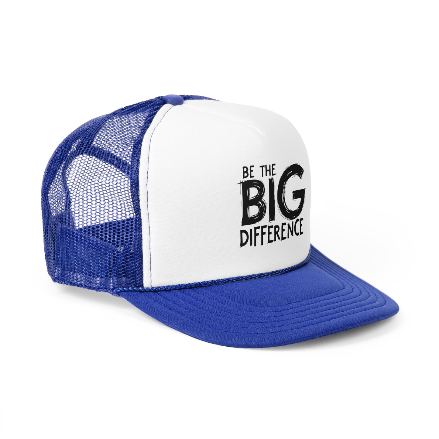 Vibrant Trucker Cap with 'Be the BIG Difference' Design, Ideal Gift for Outdoor Lovers, Great for Summer, Festivals, and Fundraisers