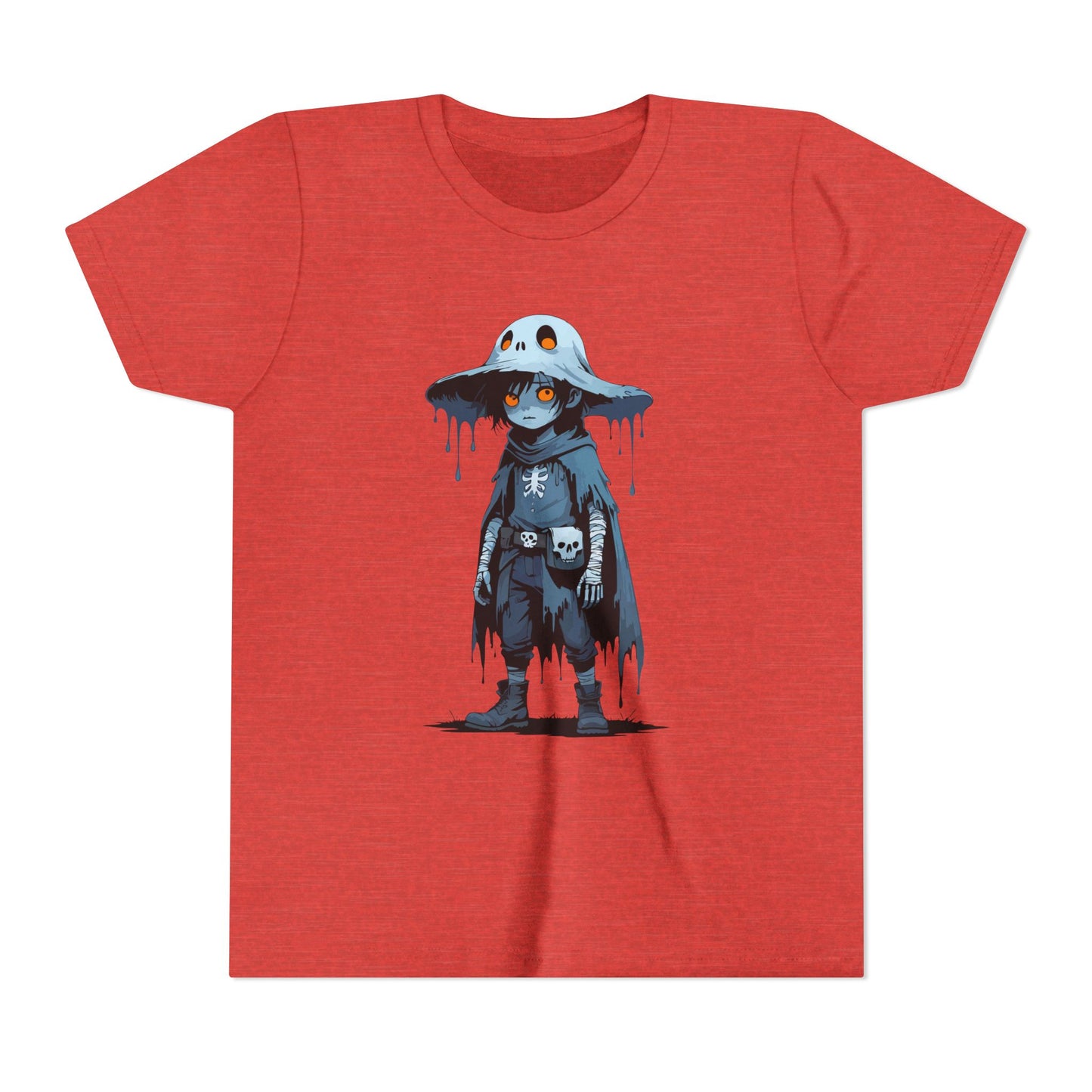 Youth Short Sleeve Graphic Tee, Cool Cartoon T-Shirt for Kids, Unique Gift for Birthdays, Halloween, Playtime, Easygoing Style