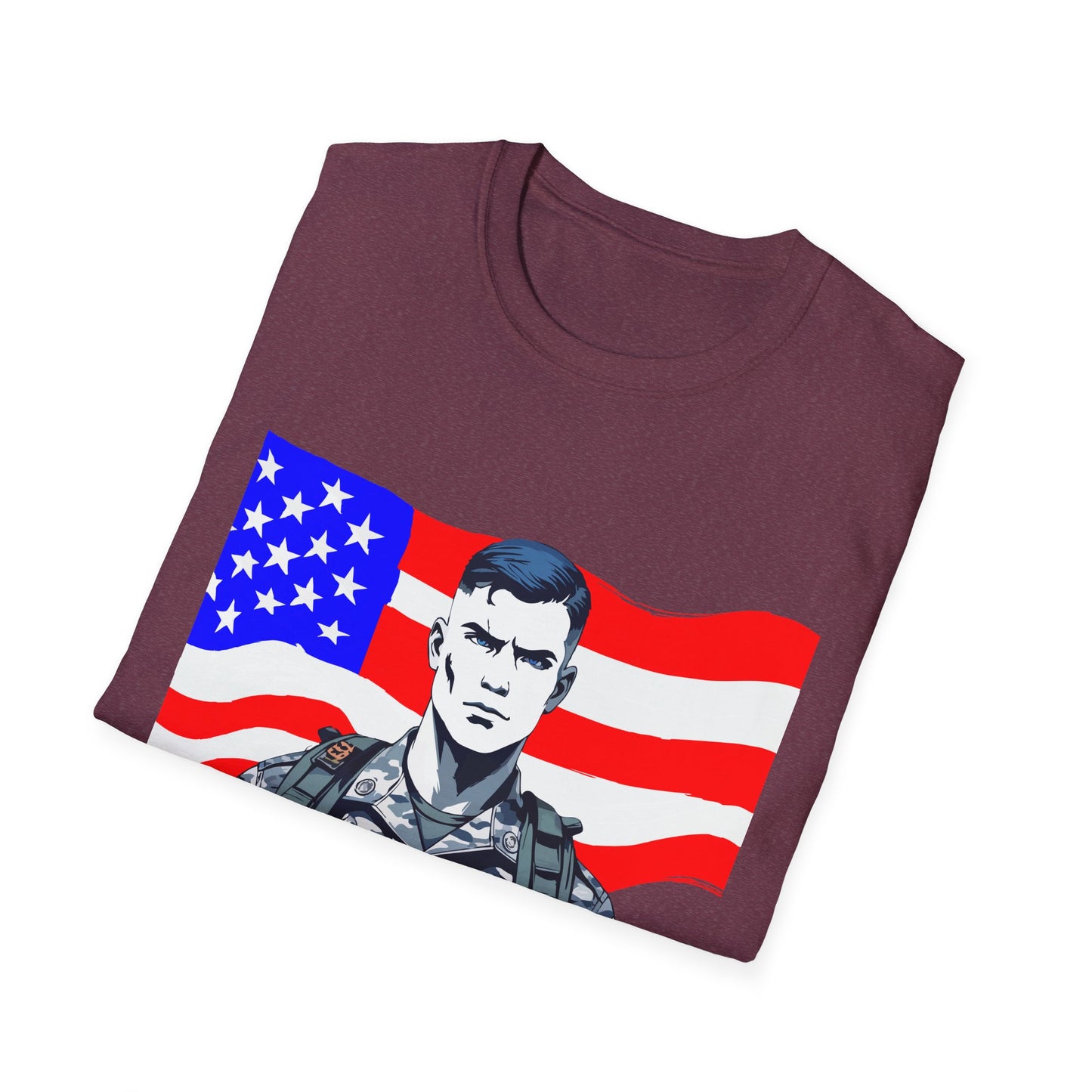 Patriotic Graphic Tee - I Bleed for a Cause, Veteran's Day Gift, Casual Wear, Unisex T-Shirt, Military Pride