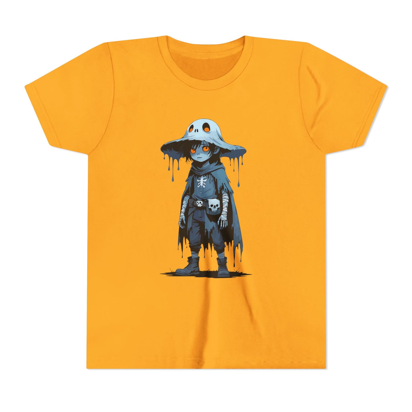Youth Short Sleeve Graphic Tee, Cool Cartoon T-Shirt for Kids, Unique Gift for Birthdays, Halloween, Playtime, Easygoing Style