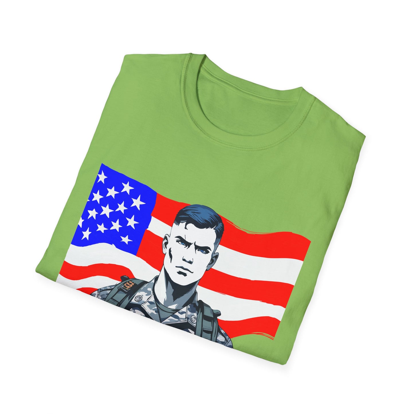 Patriotic Graphic Tee - I Bleed for a Cause, Veteran's Day Gift, Casual Wear, Unisex T-Shirt, Military Pride