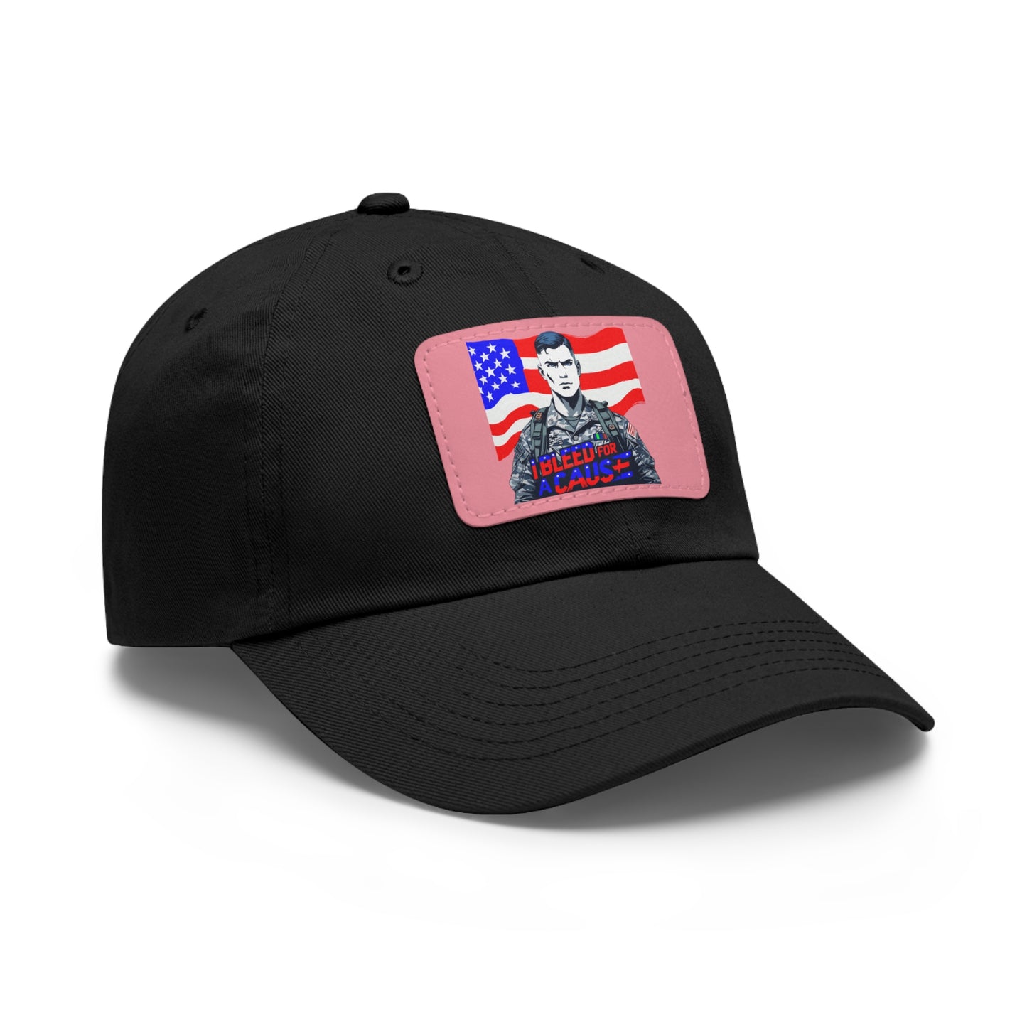 Patriotic Dad Hat with Leather Patch | Perfect Gift for Father's Day, Independence Day, Casual Outings, Outdoor Events, Everyday Wear