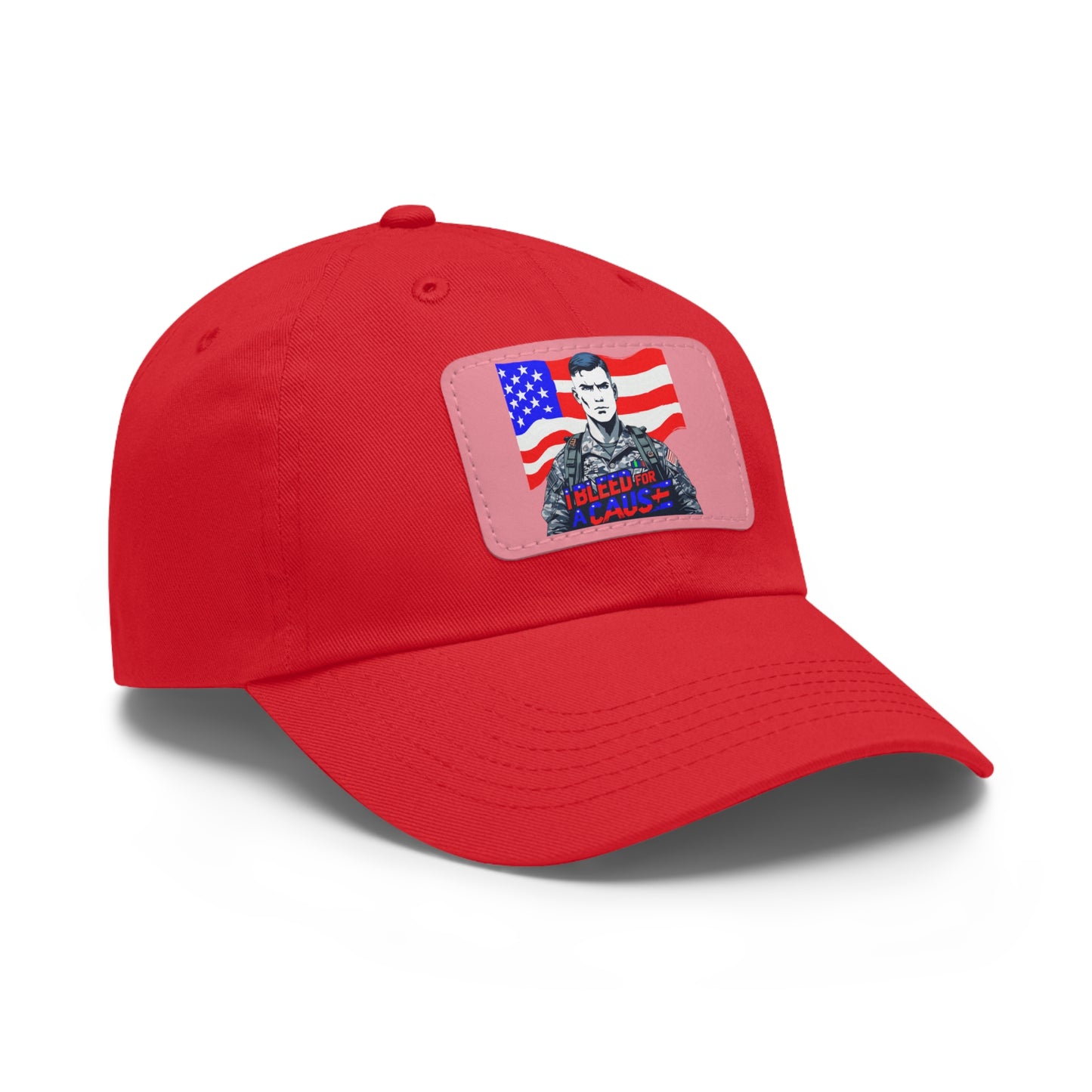 Patriotic Dad Hat with Leather Patch | Perfect Gift for Father's Day, Independence Day, Casual Outings, Outdoor Events, Everyday Wear