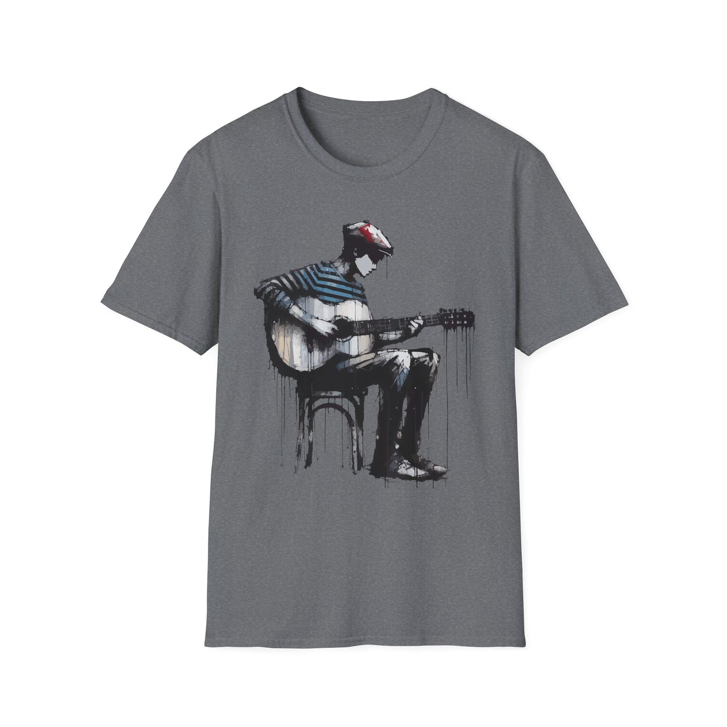 Artistic Guitarist Unisex T-Shirt | Music Lover Gift, Casual Wear, Festival Apparel, Creative Style, Unique Design