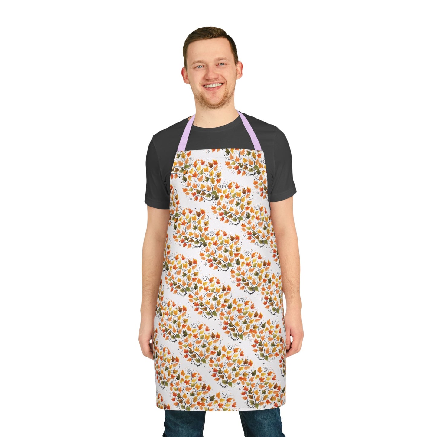Vibrant Floral Apron with 5-Color Straps, Kitchen Gift, Cooking Apron, Chef Apron, Gardening Gift, Culinary Essentials
