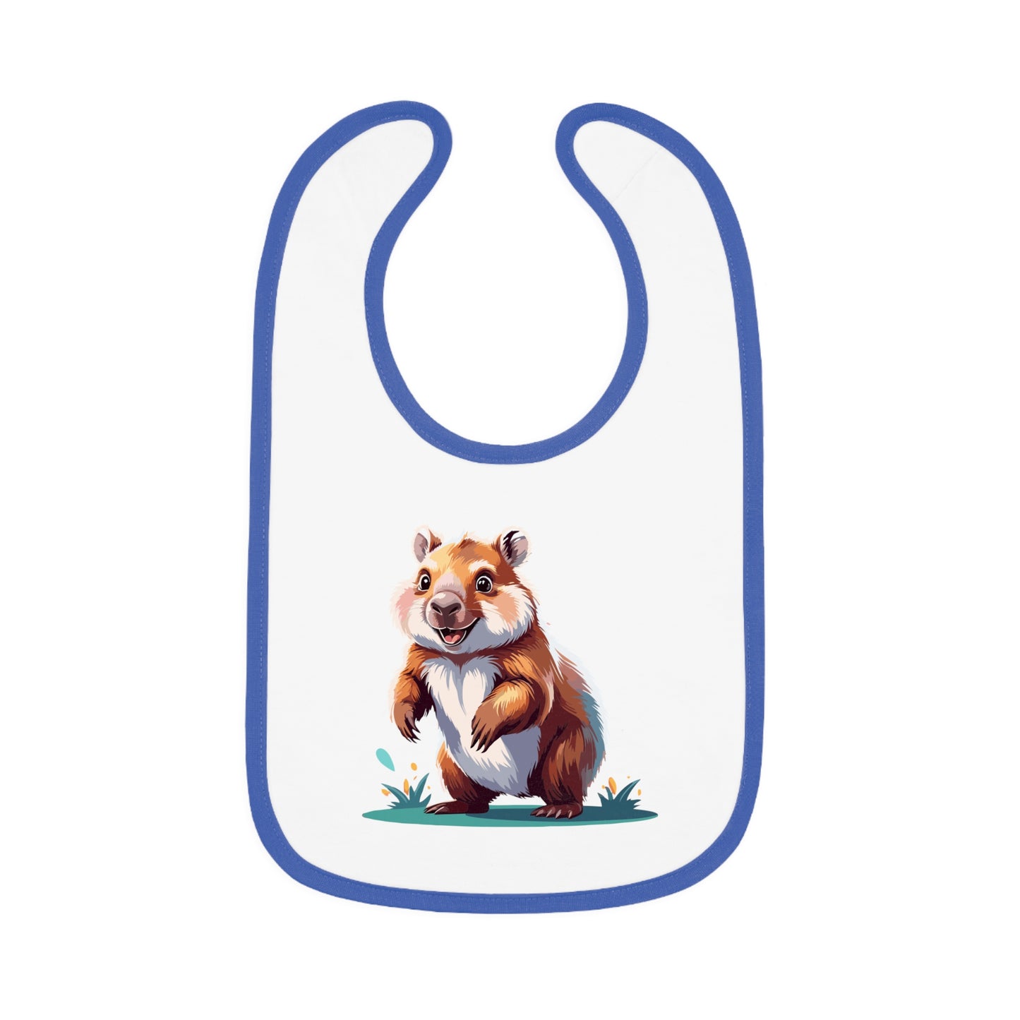 Cute Baby Bib with Adorable Wombat Design, Baby Shower Gift, Toddler Feeding Essential, Cute Animal Bib, Newborn Feeding Accessory