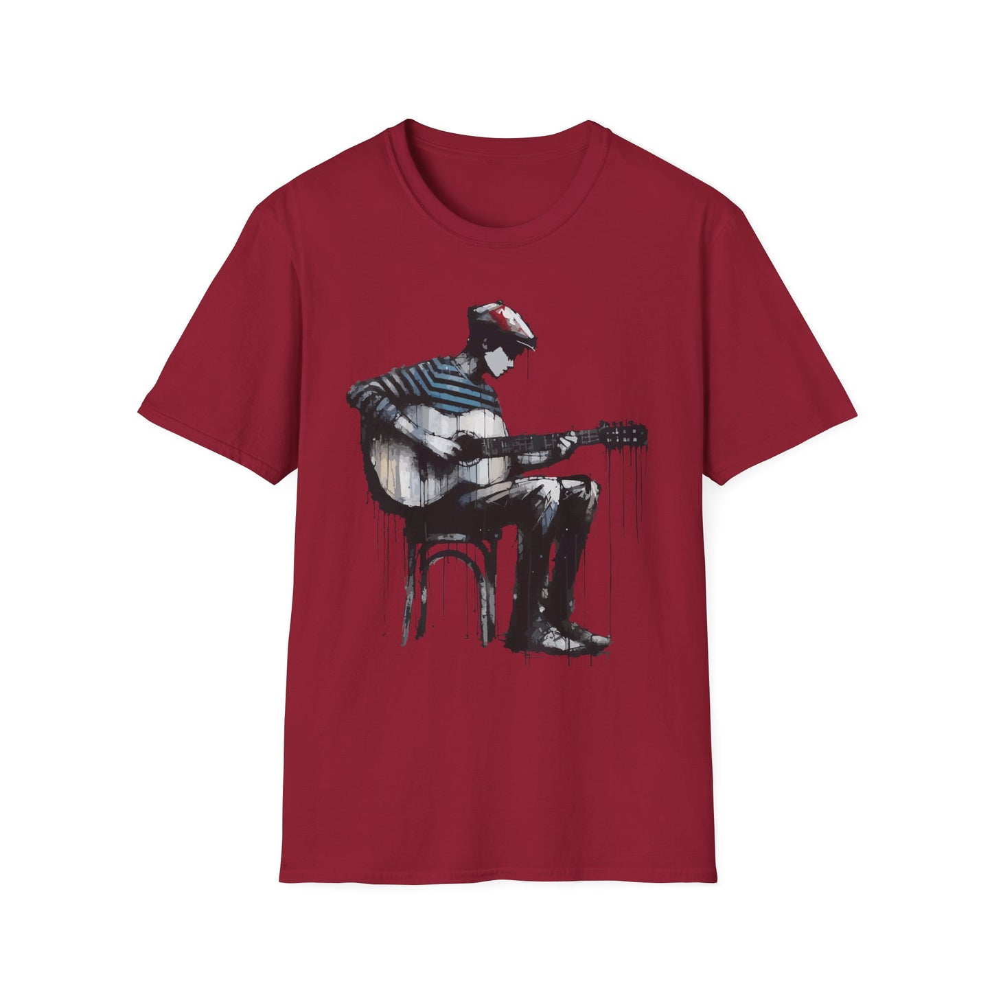 Artistic Guitarist Unisex T-Shirt | Music Lover Gift, Casual Wear, Festival Apparel, Creative Style, Unique Design