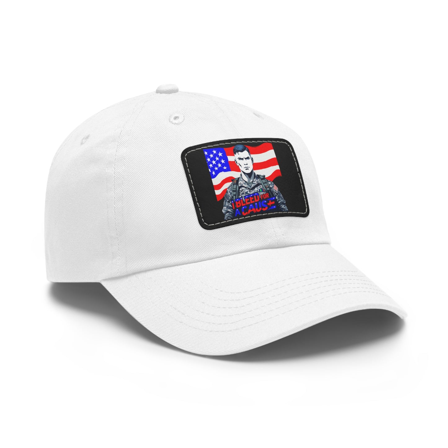 Patriotic Dad Hat with Leather Patch | Perfect Gift for Father's Day, Independence Day, Casual Outings, Outdoor Events, Everyday Wear