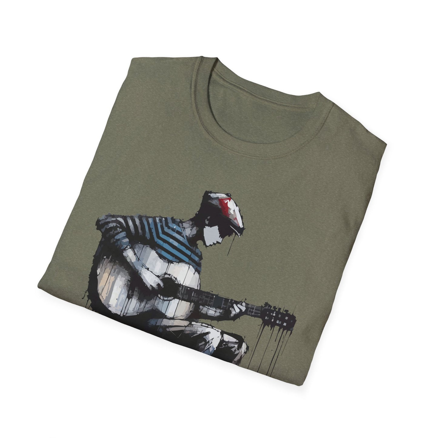 Artistic Guitarist Unisex T-Shirt | Music Lover Gift, Casual Wear, Festival Apparel, Creative Style, Unique Design