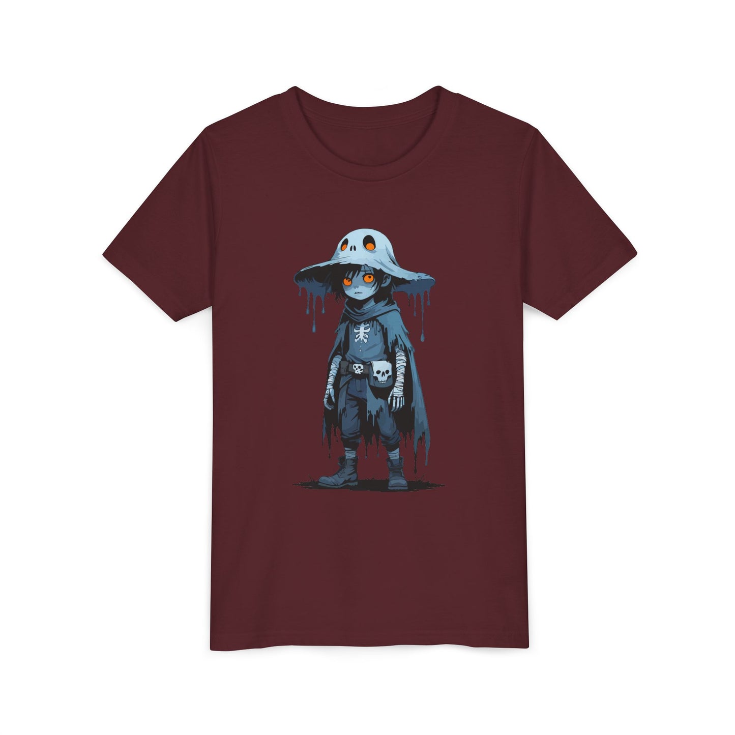 Youth Short Sleeve Graphic Tee, Cool Cartoon T-Shirt for Kids, Unique Gift for Birthdays, Halloween, Playtime, Easygoing Style