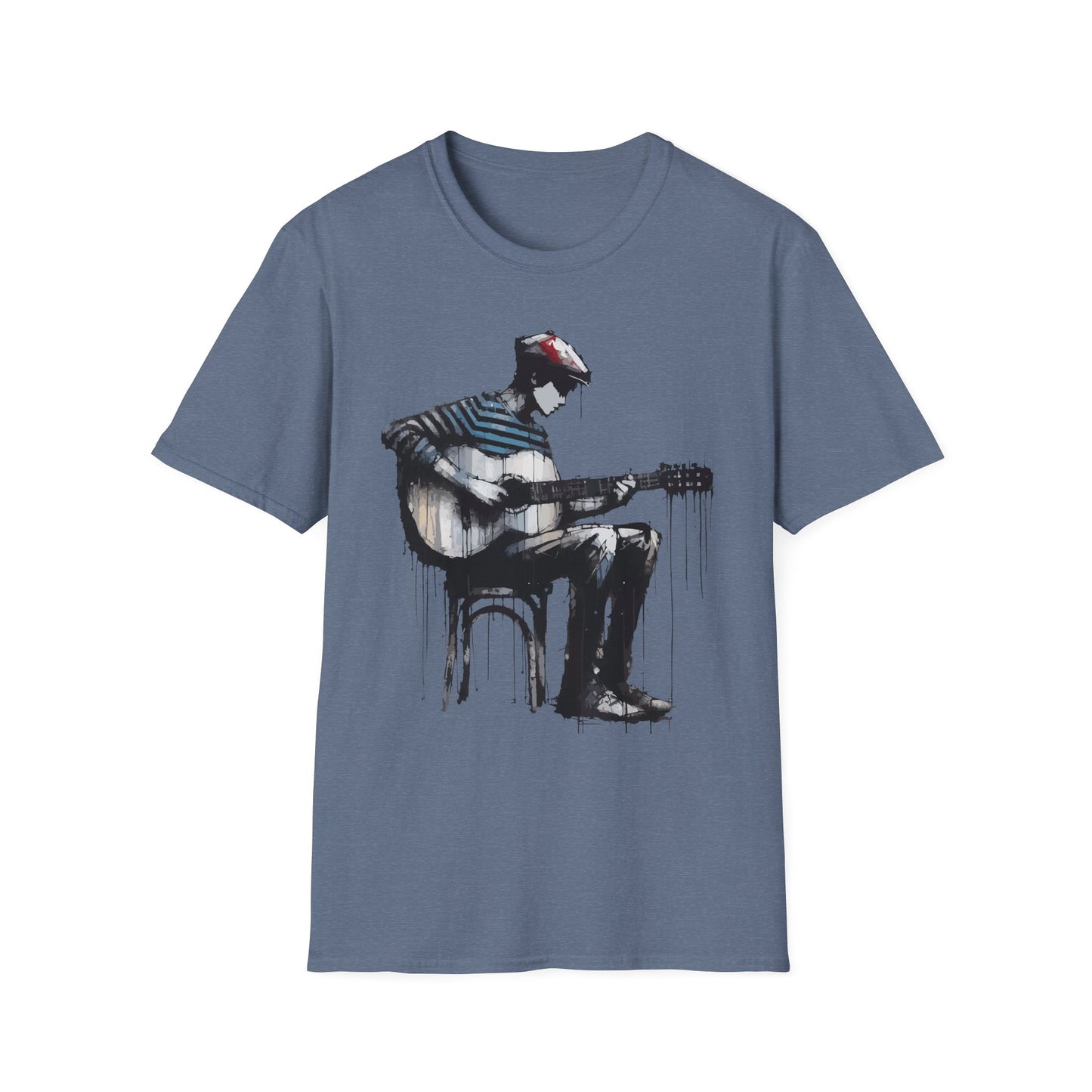 Artistic Guitarist Unisex T-Shirt | Music Lover Gift, Casual Wear, Festival Apparel, Creative Style, Unique Design