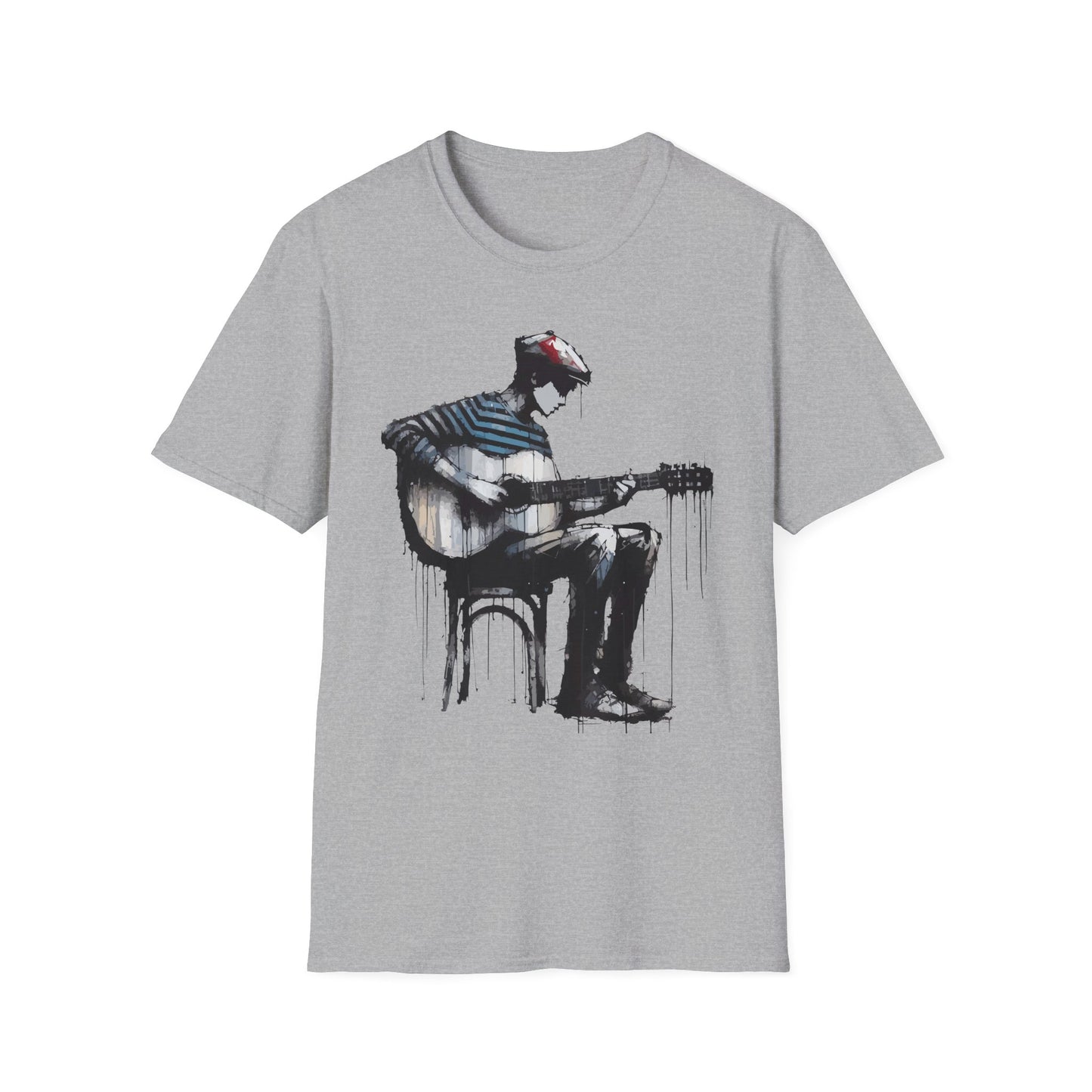 Artistic Guitarist Unisex T-Shirt | Music Lover Gift, Casual Wear, Festival Apparel, Creative Style, Unique Design