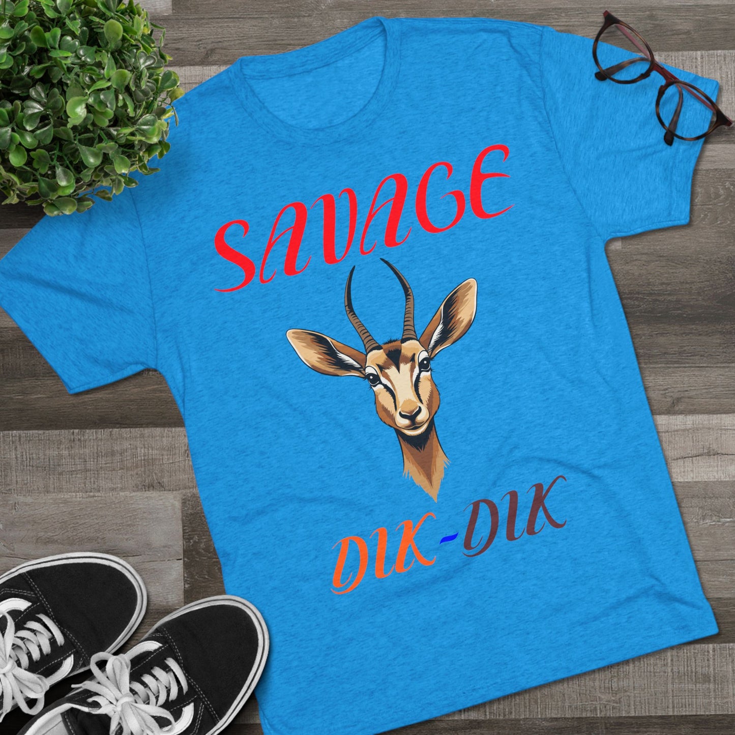 Savage Dik-Dik Unisex Tee - Trendy Graphic T-Shirt, Perfect for Casual Wear, Gift for Wildlife Lovers, Fun Statement Tee