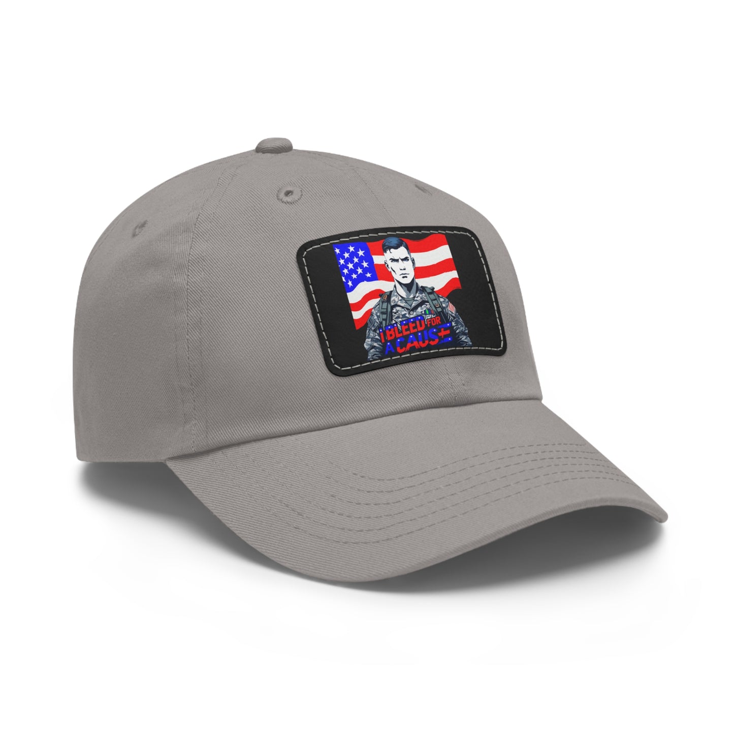 Patriotic Dad Hat with Leather Patch | Perfect Gift for Father's Day, Independence Day, Casual Outings, Outdoor Events, Everyday Wear