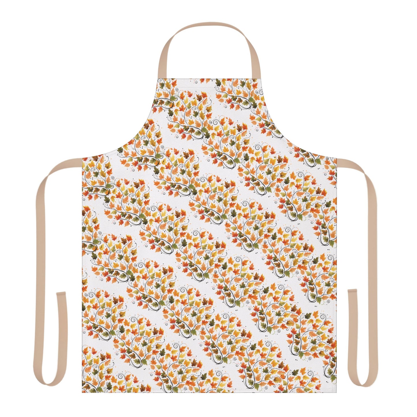 Vibrant Floral Apron with 5-Color Straps, Kitchen Gift, Cooking Apron, Chef Apron, Gardening Gift, Culinary Essentials