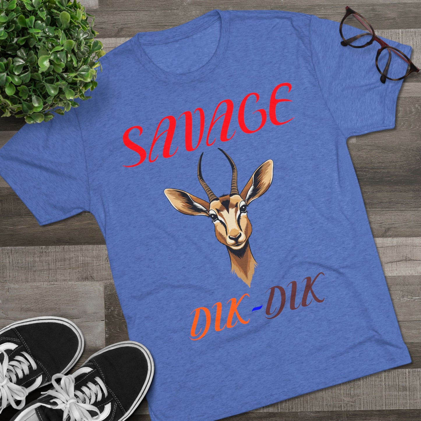 Savage Dik-Dik Unisex Tee - Trendy Graphic T-Shirt, Perfect for Casual Wear, Gift for Wildlife Lovers, Fun Statement Tee