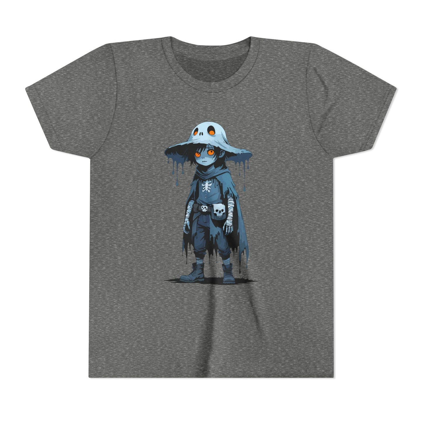 Youth Short Sleeve Graphic Tee, Cool Cartoon T-Shirt for Kids, Unique Gift for Birthdays, Halloween, Playtime, Easygoing Style