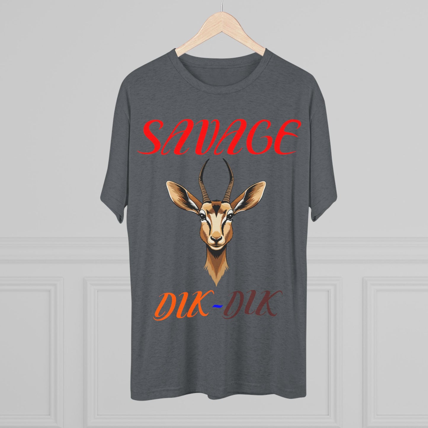 Savage Dik-Dik Unisex Tee - Trendy Graphic T-Shirt, Perfect for Casual Wear, Gift for Wildlife Lovers, Fun Statement Tee