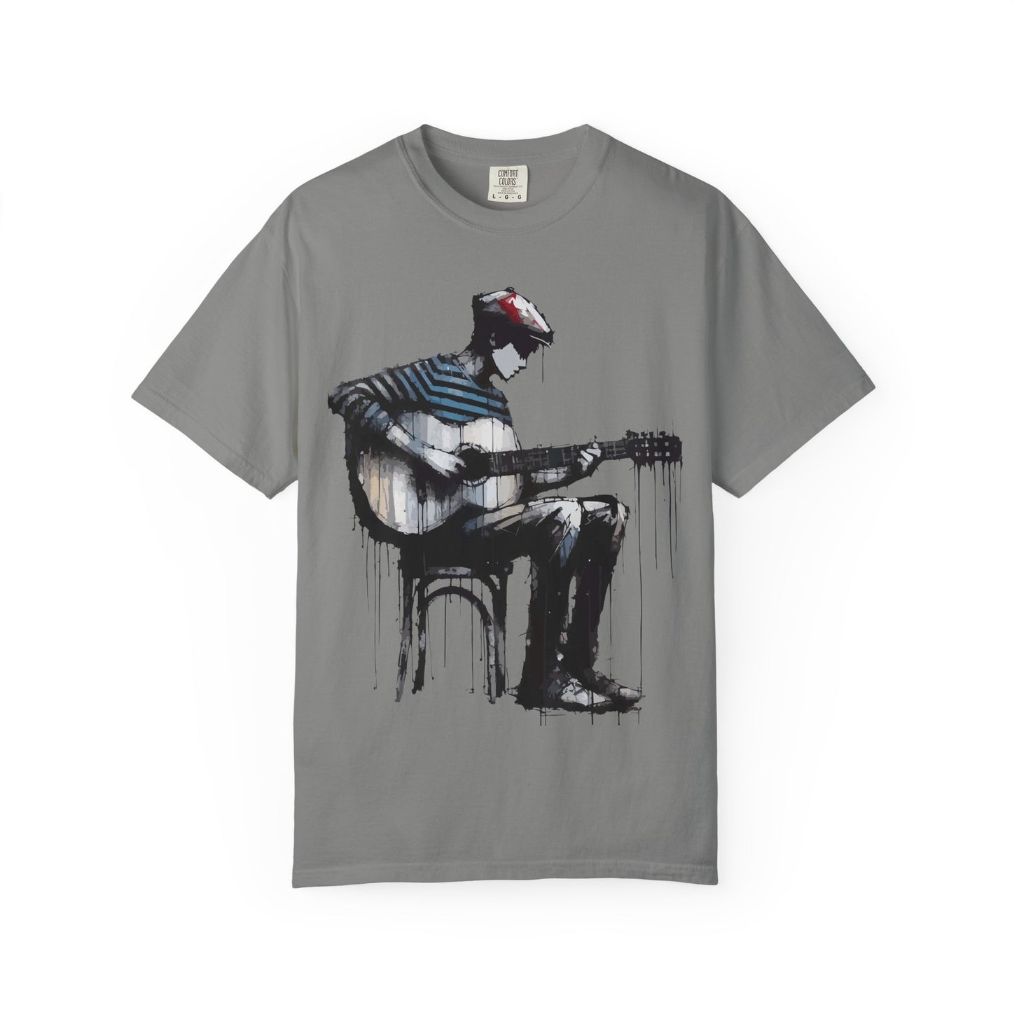 Artistic Guitarist Unisex T-shirt, Music Lover Gift, Bohemian Style Tee, Unisex Gift, Casual Wear