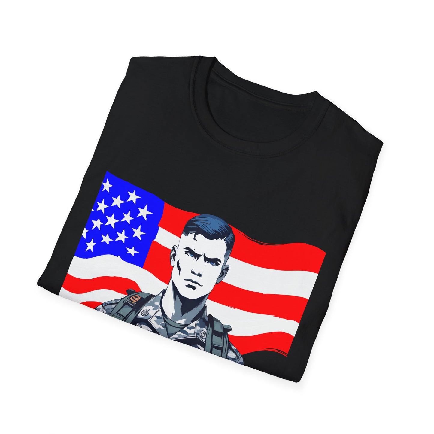 Patriotic Graphic Tee - I Bleed for a Cause, Veteran's Day Gift, Casual Wear, Unisex T-Shirt, Military Pride