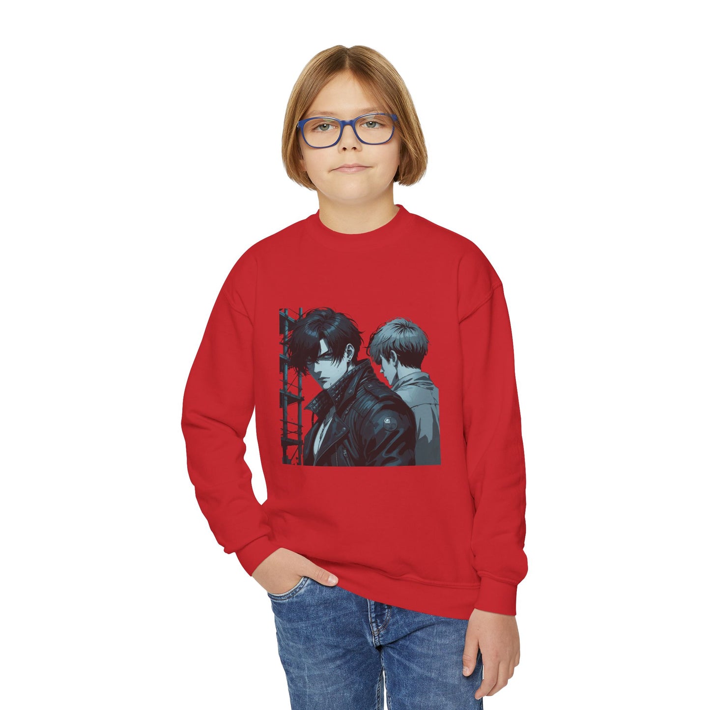 Youth Crewneck Sweatshirt - Vintage-Inspired Graphic Sweatshirt for Teens, Casual Wear, Gift for Birthdays & Holidays, Cozy Outfit