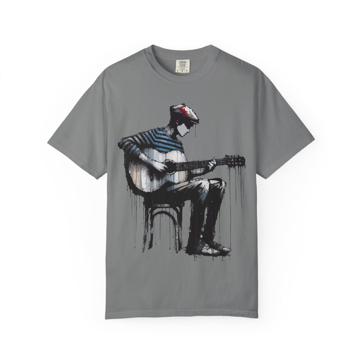 Artistic Guitarist Unisex T-shirt, Music Lover Gift, Bohemian Style Tee, Unisex Gift, Casual Wear