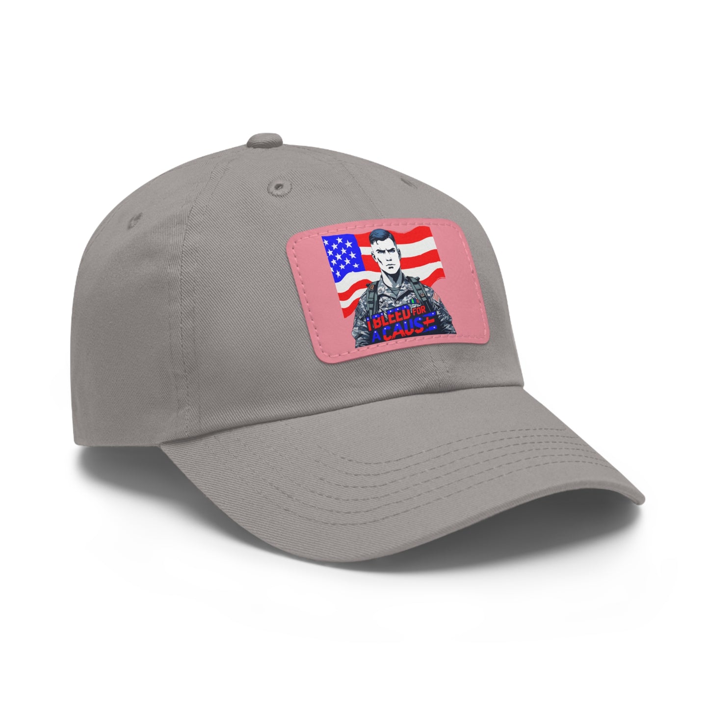 Patriotic Dad Hat with Leather Patch | Perfect Gift for Father's Day, Independence Day, Casual Outings, Outdoor Events, Everyday Wear