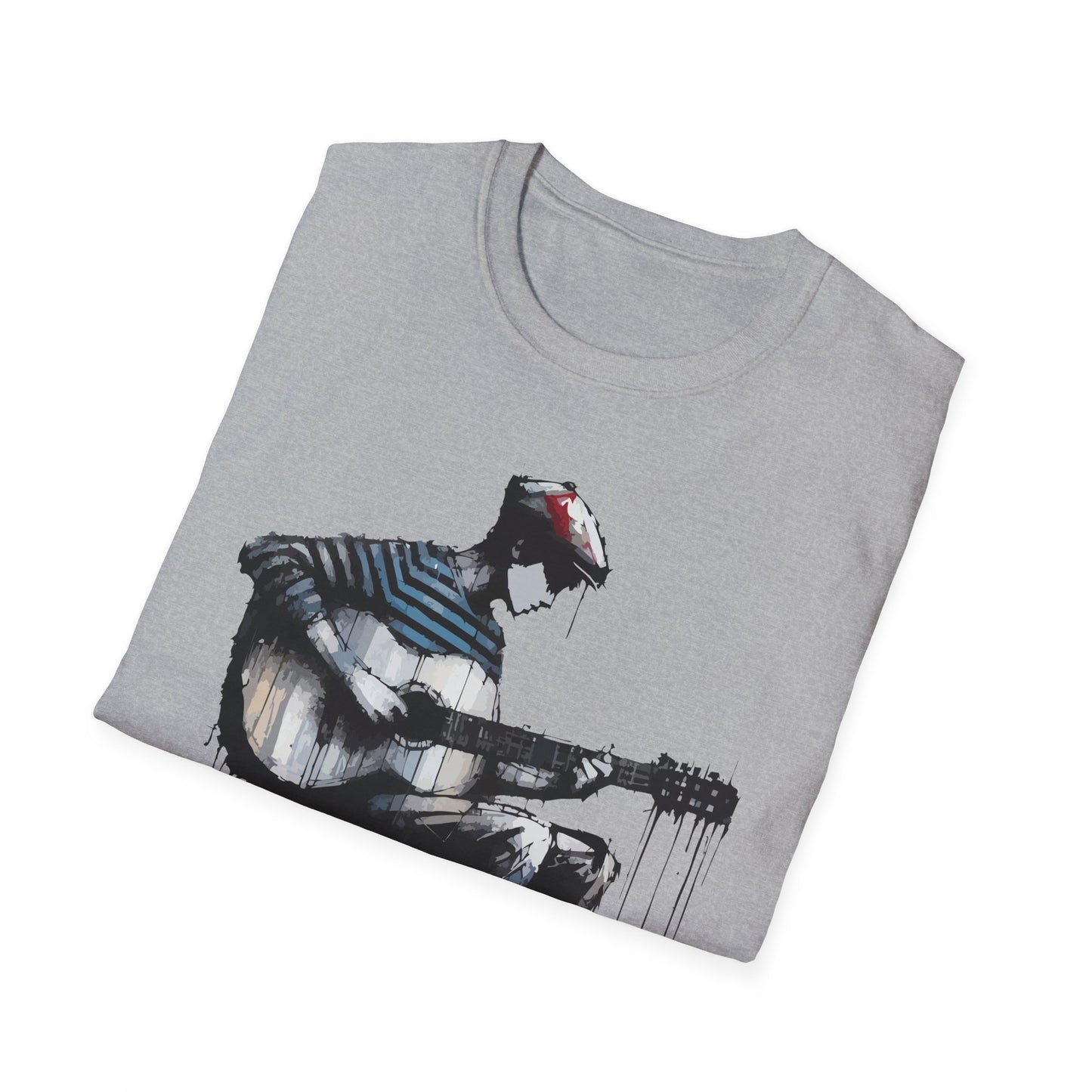 Artistic Guitarist Unisex T-Shirt | Music Lover Gift, Casual Wear, Festival Apparel, Creative Style, Unique Design