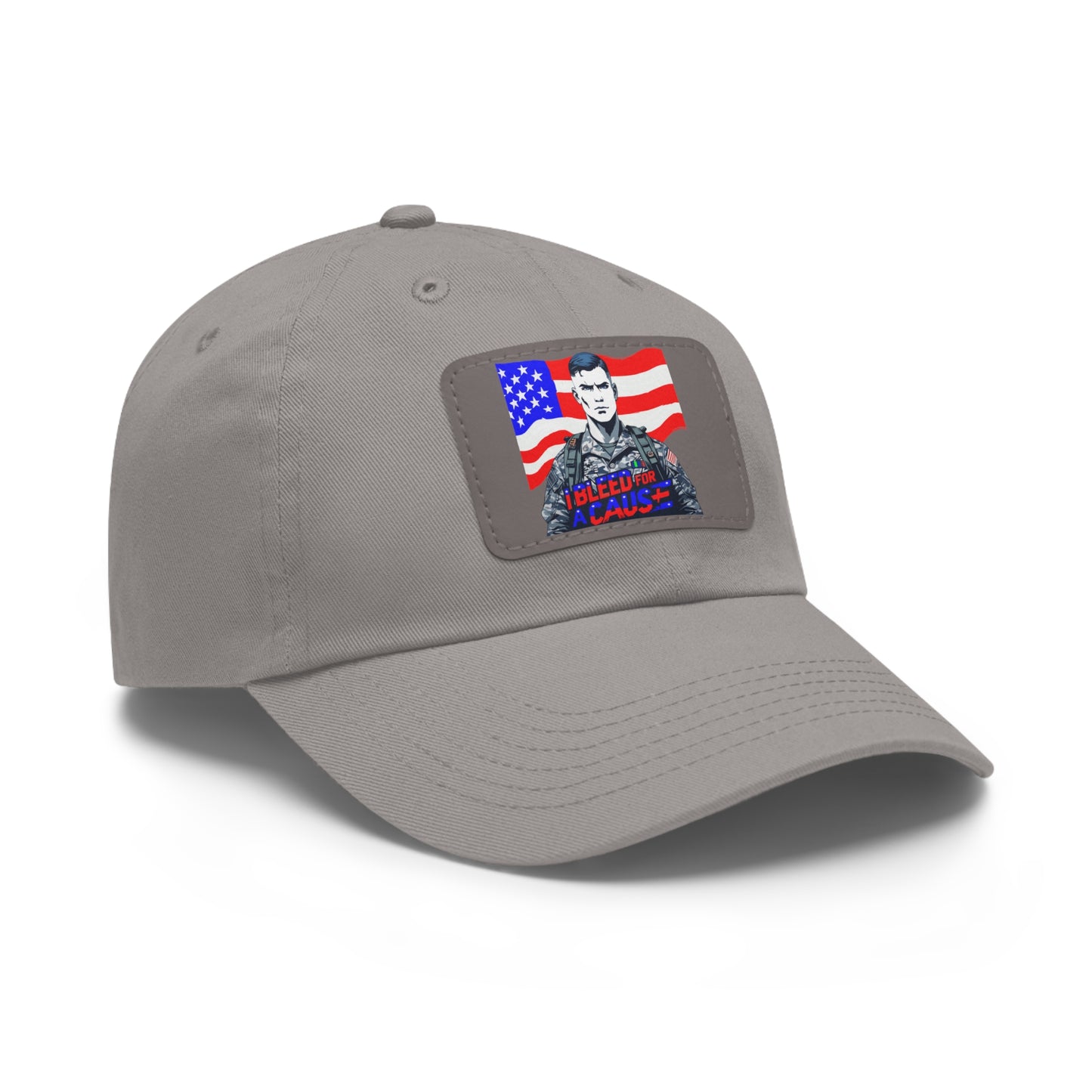 Patriotic Dad Hat with Leather Patch | Perfect Gift for Father's Day, Independence Day, Casual Outings, Outdoor Events, Everyday Wear