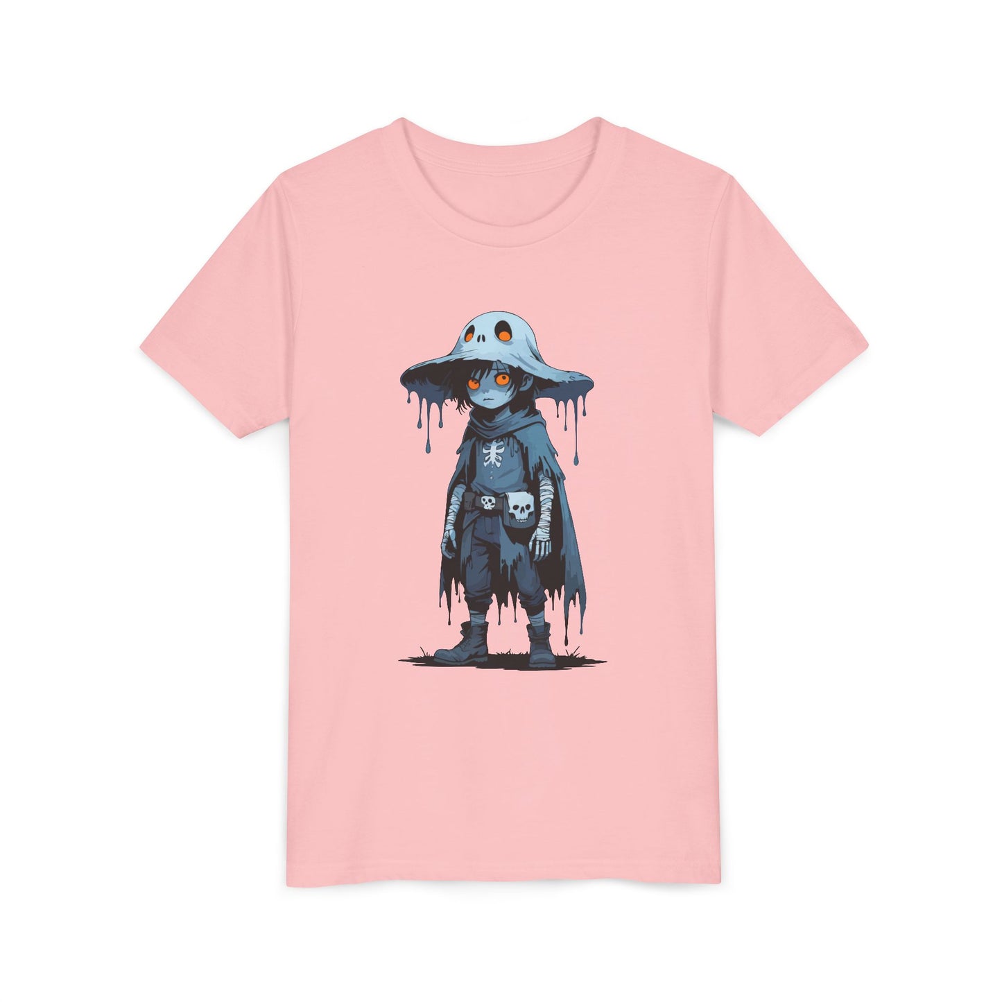 Youth Short Sleeve Graphic Tee, Cool Cartoon T-Shirt for Kids, Unique Gift for Birthdays, Halloween, Playtime, Easygoing Style