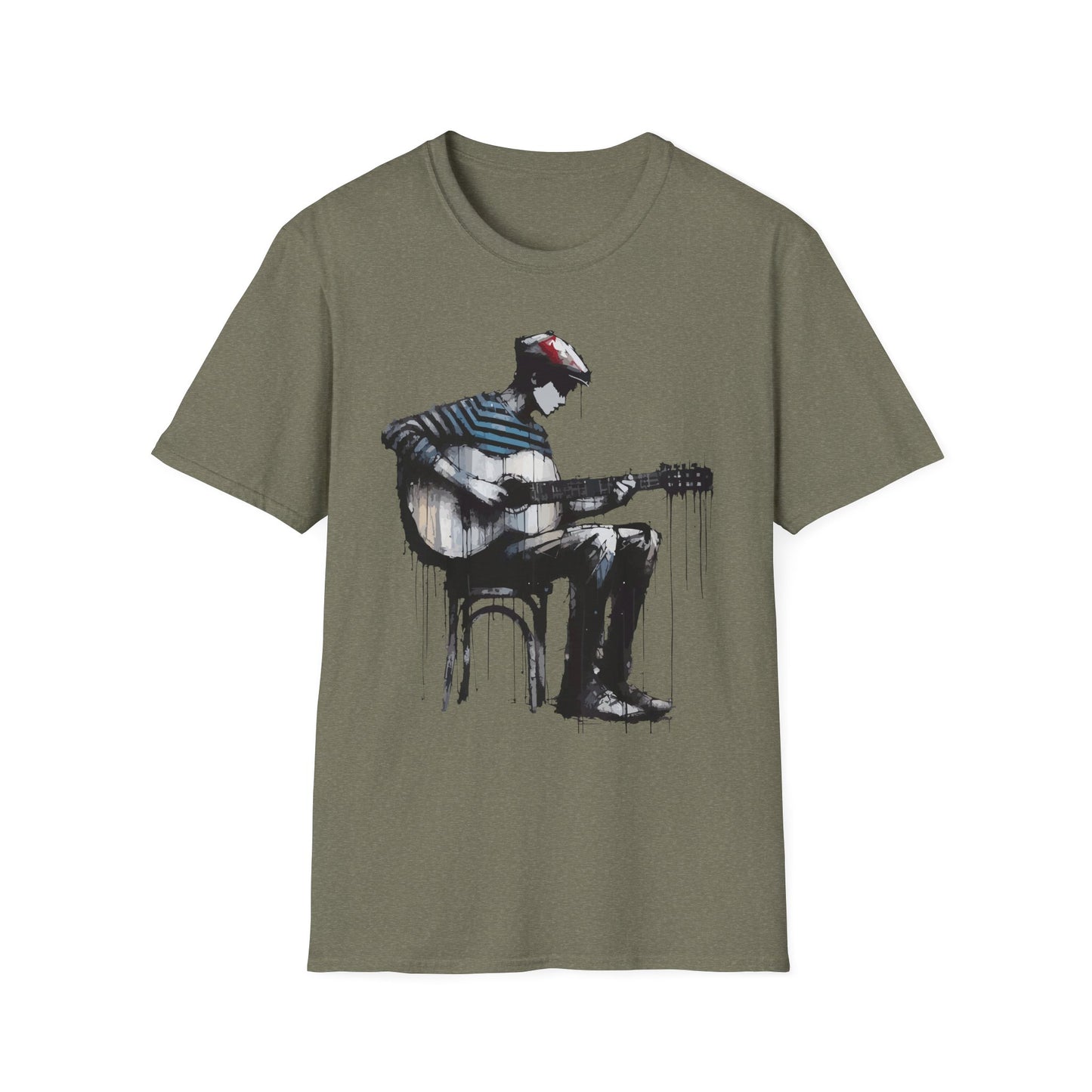 Artistic Guitarist Unisex T-Shirt | Music Lover Gift, Casual Wear, Festival Apparel, Creative Style, Unique Design
