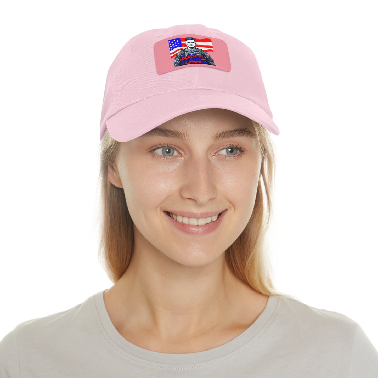 Patriotic Dad Hat with Leather Patch | Perfect Gift for Father's Day, Independence Day, Casual Outings, Outdoor Events, Everyday Wear