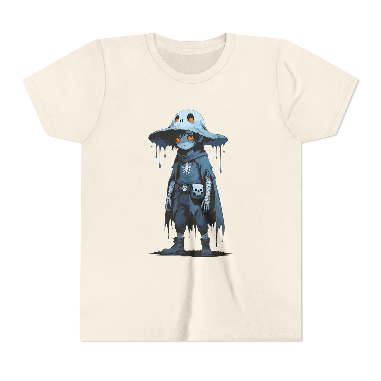 Youth Short Sleeve Graphic Tee, Cool Cartoon T-Shirt for Kids, Unique Gift for Birthdays, Halloween, Playtime, Easygoing Style