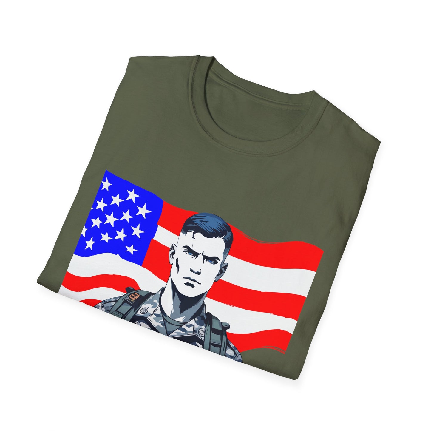 Patriotic Graphic Tee - I Bleed for a Cause, Veteran's Day Gift, Casual Wear, Unisex T-Shirt, Military Pride