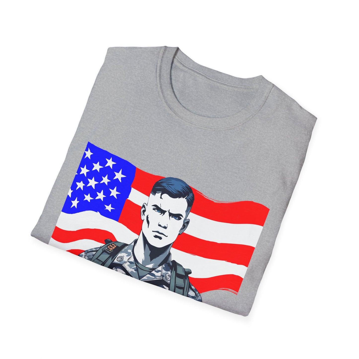 Patriotic Graphic Tee - I Bleed for a Cause, Veteran's Day Gift, Casual Wear, Unisex T-Shirt, Military Pride