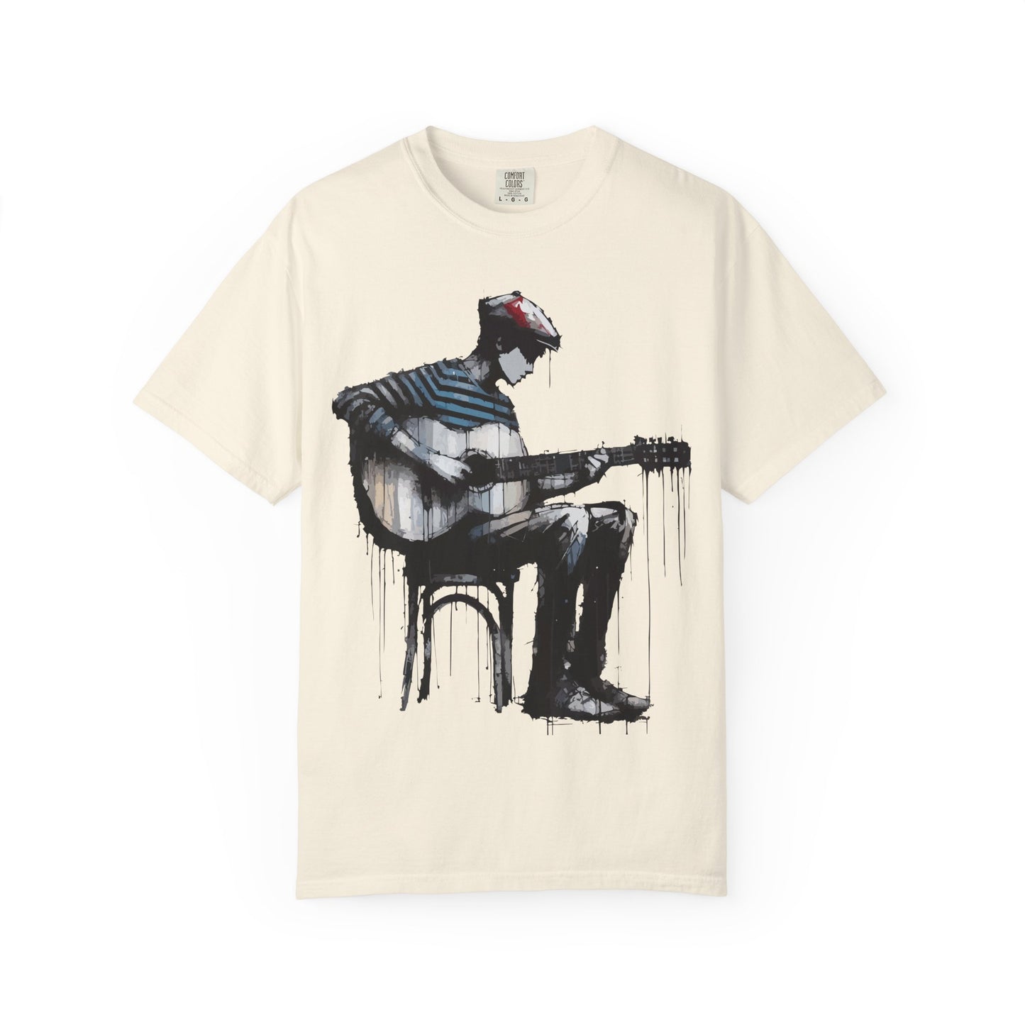 Artistic Guitarist Unisex T-shirt, Music Lover Gift, Bohemian Style Tee, Unisex Gift, Casual Wear