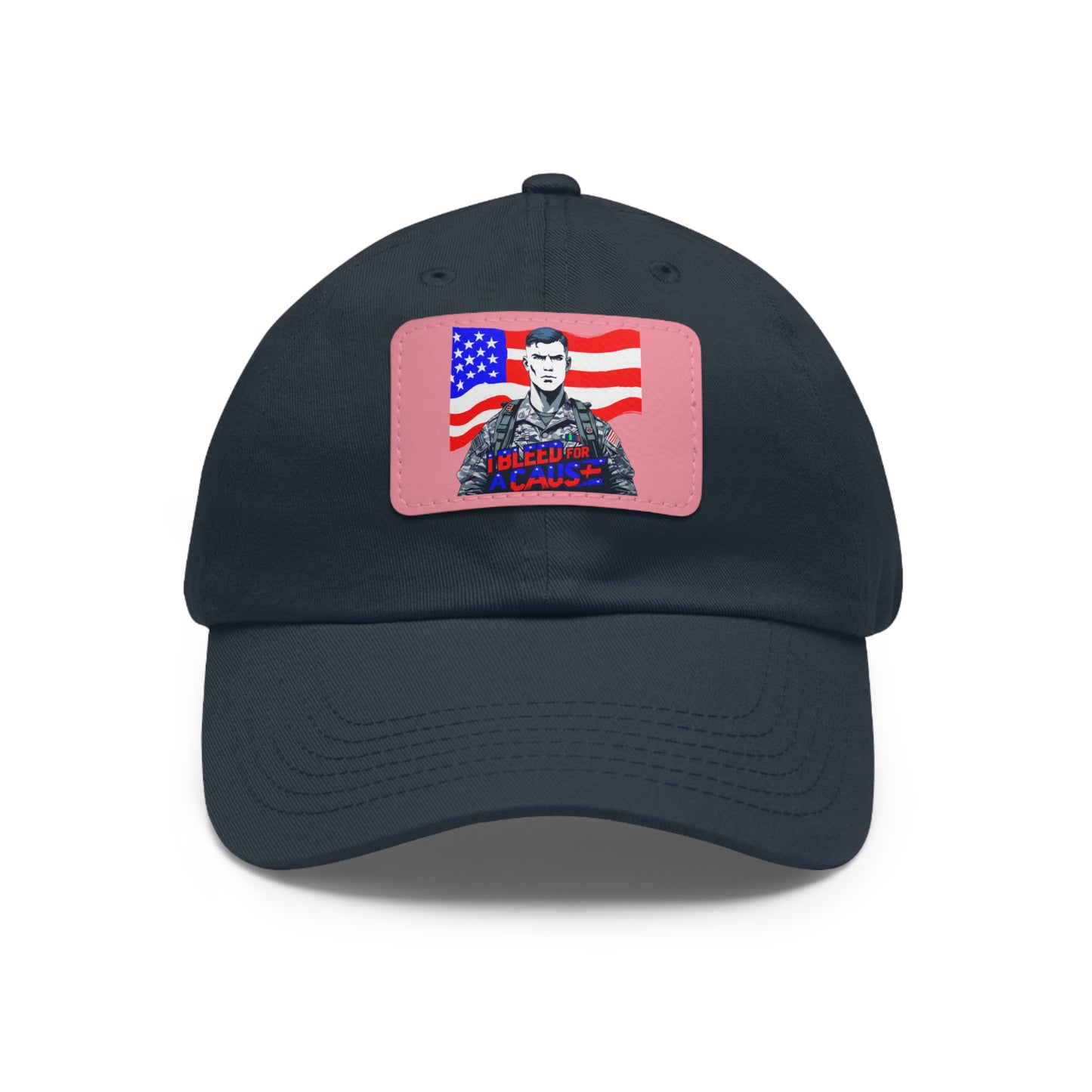 Patriotic Dad Hat with Leather Patch | Perfect Gift for Father's Day, Independence Day, Casual Outings, Outdoor Events, Everyday Wear